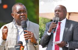 Photocollage of Oscar Sudi and Samson Cherargei.